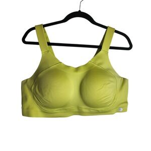 Cacique LIVI Active High Impact Underwire Sports Bra Neon Lime Green 42DD